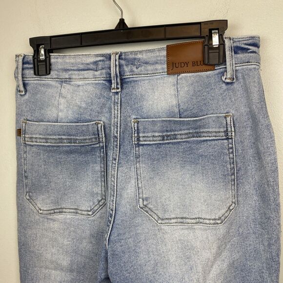 Judy blue jeans women's 5 | 27x31 light wash cargo jogger jb88691 no string - Picture 4 of 15